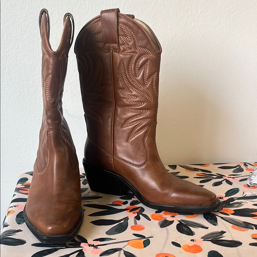 Brown Western Cowboy Boots